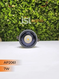 APRA AP2061 7W Black Deep Recessed COB Downlight PB Reflector - 7W, 4000K, Black PB