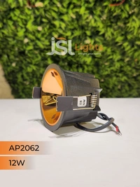 APRA AP2062 12W Black Deep Recessed COB Downlight RG Reflector - 3000K, Black