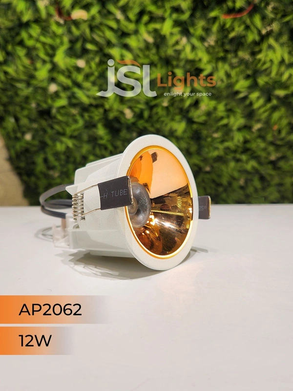 APRA AP2062 12W White Deep Recessed COB Downlight RG Reflector - 3000K, White