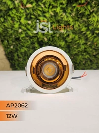 APRA AP2062 12W White Deep Recessed COB Downlight RG Reflector - 3000K, White
