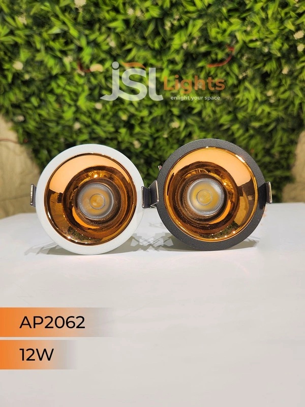 APRA AP2062 12W White Deep Recessed COB Downlight RG Reflector - 3000K, White