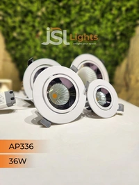APRA AP 336 Round Deep Recessed COB Downlight - 36W, 6000K