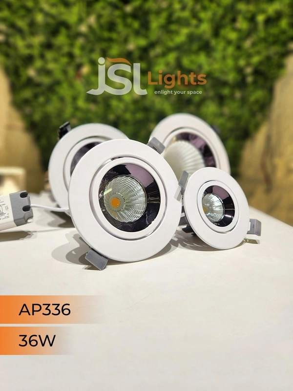 APRA AP 336 Round Deep Recessed COB Downlight - 36W, 4000K