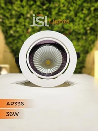 APRA AP 336 Round Deep Recessed COB Downlight - 36W, 3000K