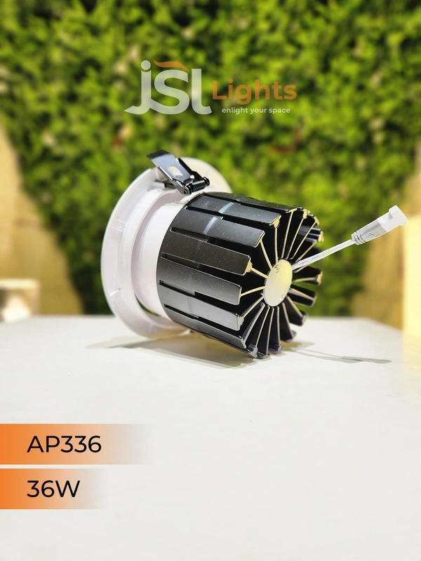 APRA AP 336 Round Deep Recessed COB Downlight - 36W, 6000K