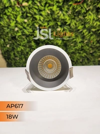 APRA AP 617 18W Grey Deep Recessed COB Downlight - 18W, 4000K