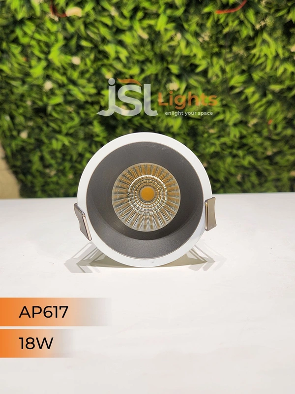 APRA AP 617 18W Grey Deep Recessed COB Downlight - 18W, 3000K