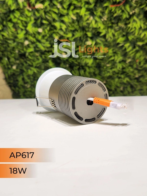 APRA AP 617 18W Grey Deep Recessed COB Downlight - 18W, 4000K