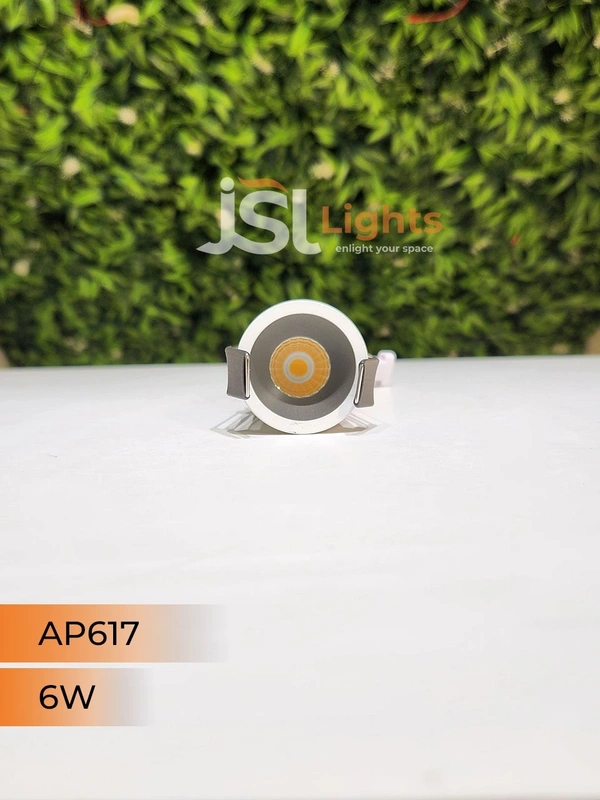 APRA AP 617 6W Grey Deep Recessed COB Downlight - 6W, 3000K