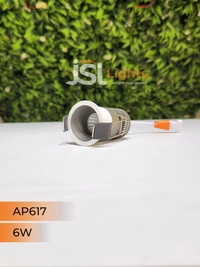 APRA AP 617 6W Grey Deep Recessed COB Downlight - 6W, 3000K