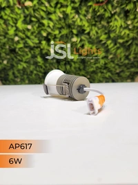 APRA AP 617 6W Grey Deep Recessed COB Downlight - 6W, 3000K