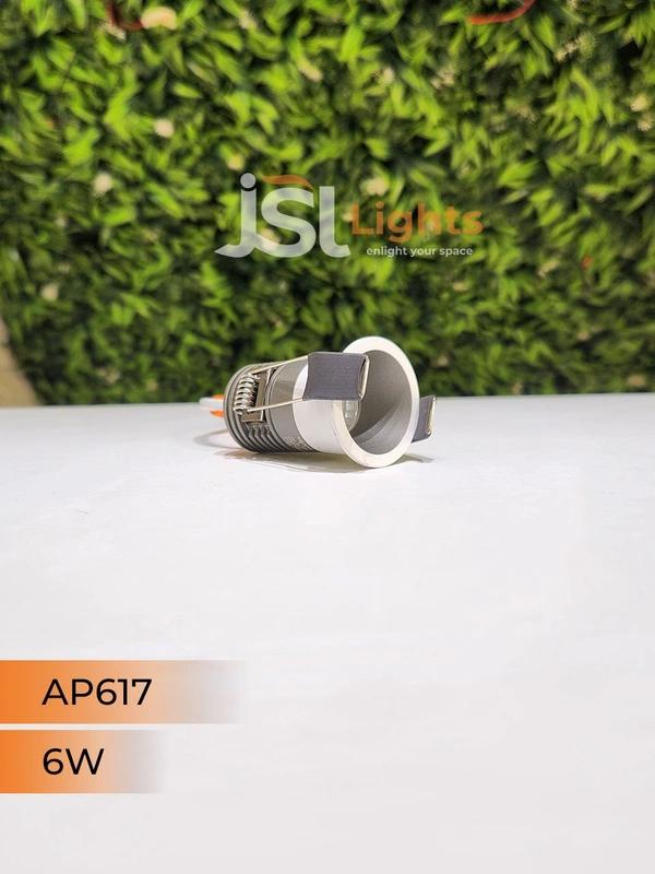 APRA AP 617 6W Grey Deep Recessed COB Downlight - 6W, 3000K