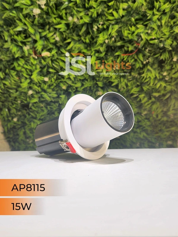 APRA AP8115 15W Deep Recessed COB Pop Up Downlight - 15W, 4000K, White