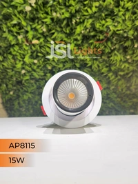 APRA AP8115 15W Deep Recessed COB Pop Up Downlight - 15W, 4000K, White