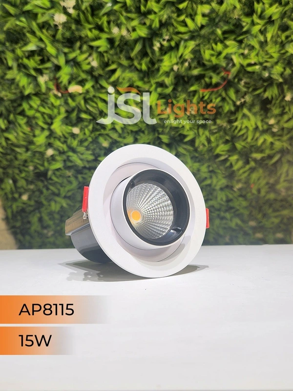 APRA AP8115 15W Deep Recessed COB Pop Up Downlight - 15W, 3000K, White