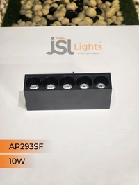 APRA AP293 10W Black Linear Surface COB Spotlight - 4000K, Black