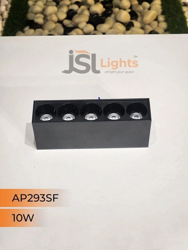APRA AP293 10W Black Linear Surface COB Spotlight - 3000K, Black