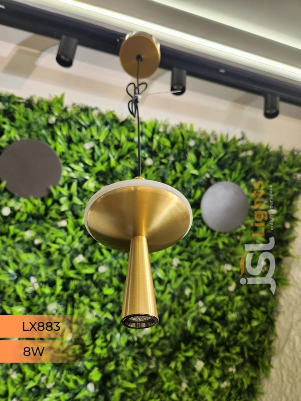 LX 883 6+2W GD Surface Hanging Light - GD, 3000K