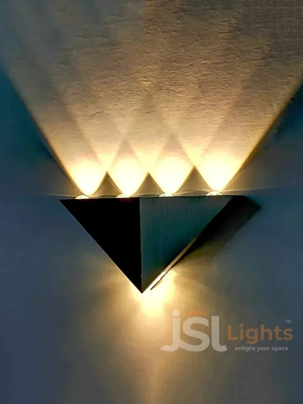 LX303 6w RGB Triangle UP Down Outdoor Wall Light - 6W, WW