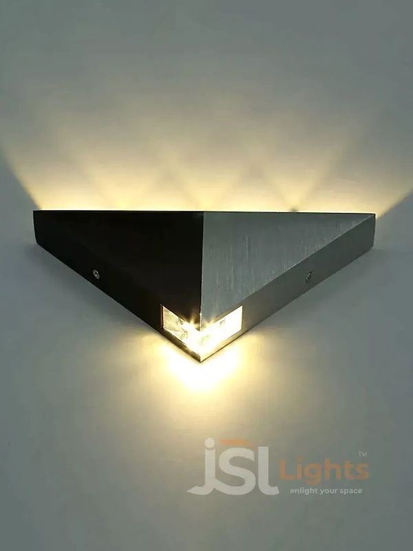 LX303 6w RGB Triangle UP Down Outdoor Wall Light - 6W, WW