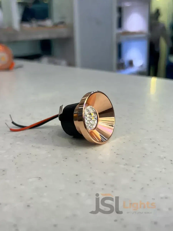 LX 341 3W Black RG Deep Recessed COB Downlight - 3W, 4000K