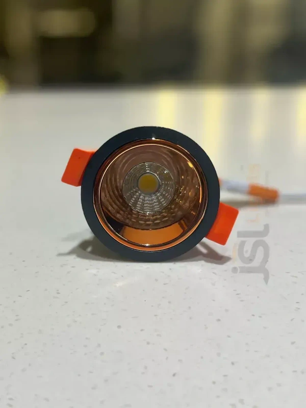 LX 465 12W Black Deep Recessed COB Downlight - 12W, 3000K, Black RG