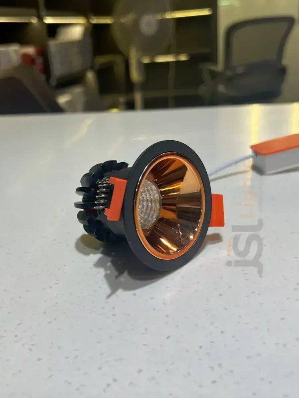 LX 465 12W Black Deep Recessed COB Downlight - 12W, 3000K, Black RG