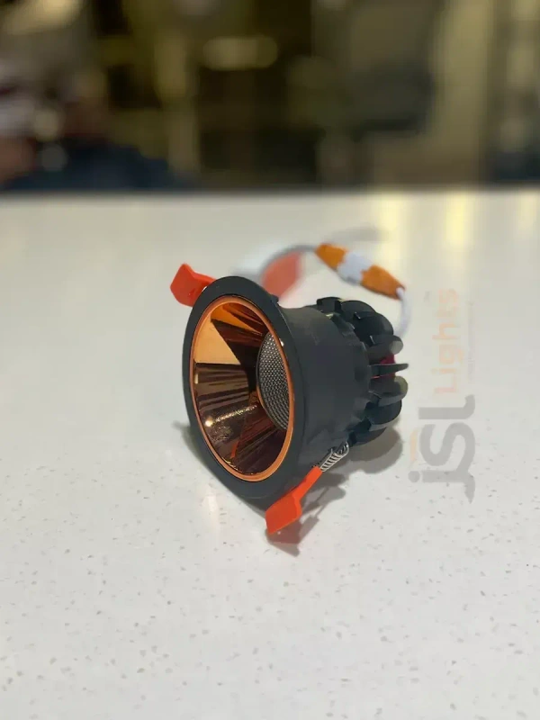 LX 465 12W Black Deep Recessed COB Downlight - 12W, 3000K, Black RG