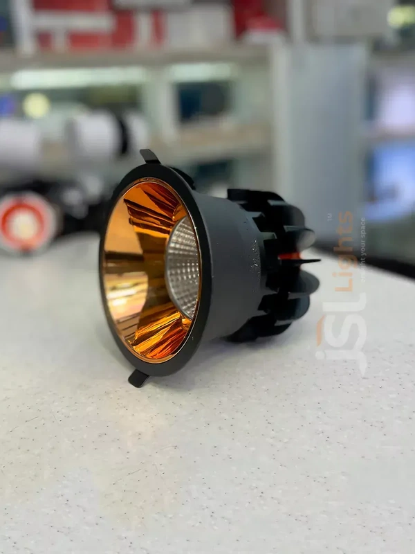 LX 465 18W Black Deep Recessed COB Downlight - 18W, 3000K, Black RG