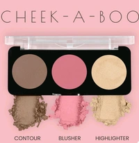 SWISS BEAUTY Cheek-A-Boo 3-in-1 Face Palette with Blusher , Contour and Highlighter - Sandal