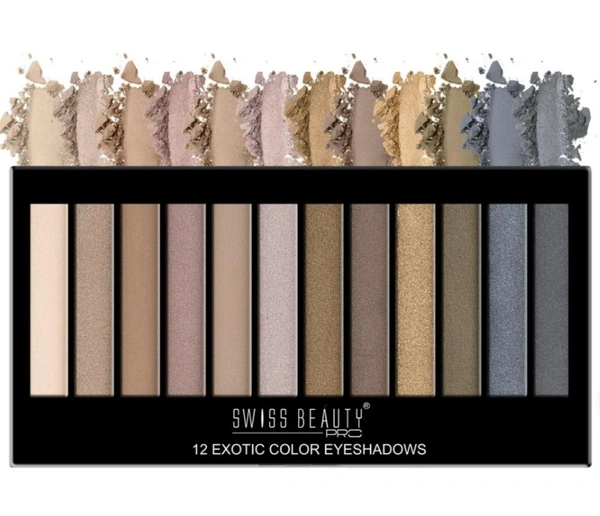 Pro 12 Exotic Color Eyeshadows