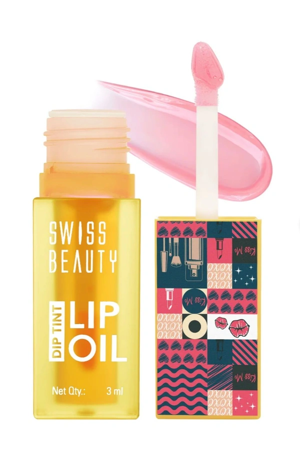 SWISS BEAUTY Dip Tint Lip Oil - Tickle Me Pink