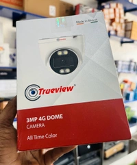 Trueview 3MP 4G Indoor Security Camera with All-Time Color Vision, Two-Way Audio & Cloud Storage With STQC (Standard Technical Quality Check) - White