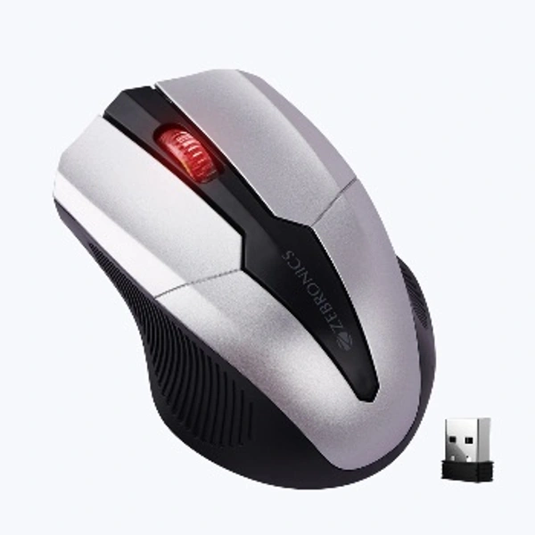 Zebronics ZEBRONICS Zeb-Race Wireless Ambidextrous
Optical Mouse (2.4GHz Wireless, Black) - Black