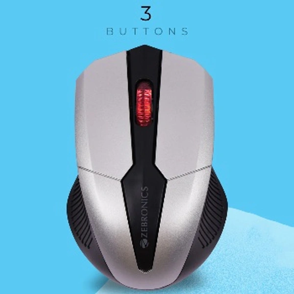 Zebronics ZEBRONICS Zeb-Race Wireless Ambidextrous
Optical Mouse (2.4GHz Wireless, Black) - Black