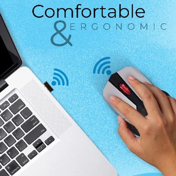 Zebronics ZEBRONICS Zeb-Race Wireless Ambidextrous
Optical Mouse (2.4GHz Wireless, Black) - Black