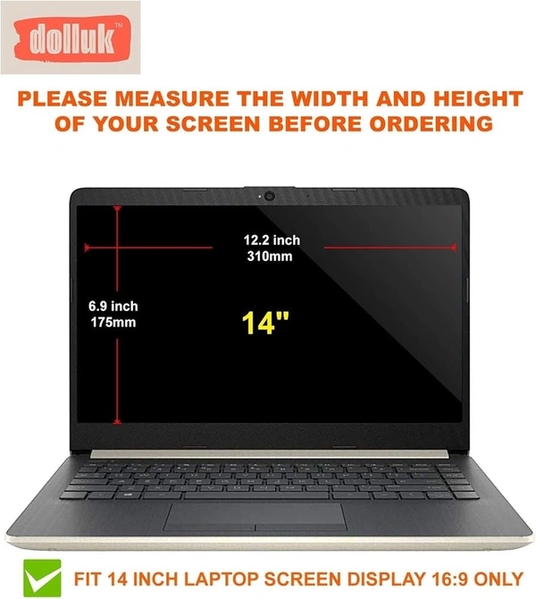 14.0‑inch Anti‑Glare & Scratch Resistant Screen Protector