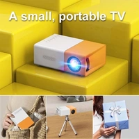 Portable Mini LED Projector | 720p HD Micro Theater Projector with Inbuilt Speaker & Mobile Screen Cast Support - White