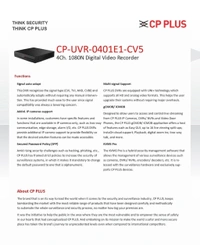 CP Plus 8 Channel DVR – Full HD 1080N Recording, 2.4MP Camera Support, Smart & Reliable Security System