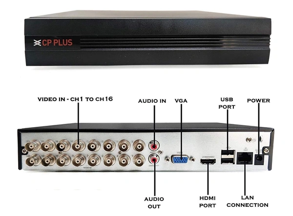 CP Plus 16 Channel DVR – Full HD 1080N Recording , Smart & Reliable Security System