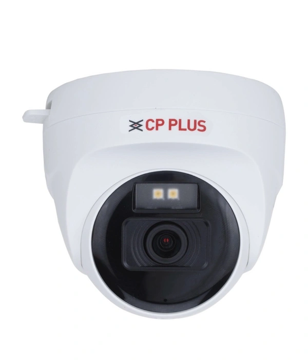 CP Plus Illumax 2.4MP Dome CCTV Camera — Color Night Vision, Built‑in Mic, Smart Dual Light, Motion Detection, DVR Compatible