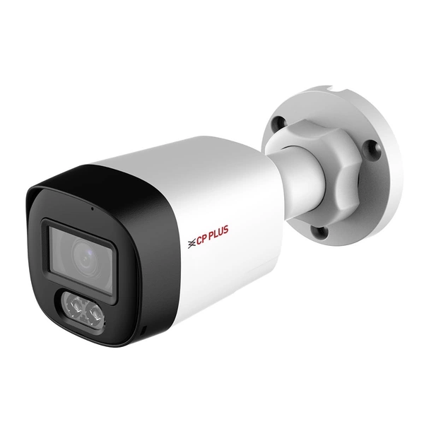 CP Plus Illumax 2.4MP Outdoor CCTV Camera — Color Night Vision, Built‑in Mic, Smart Dual Light, Motion Detection, Weatherproof, DVR Compatible
