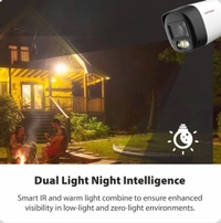 CP Plus Illumax 2.4MP Outdoor CCTV Camera — Color Night Vision, Built‑in Mic, Smart Dual Light, Motion Detection, Weatherproof, DVR Compatible