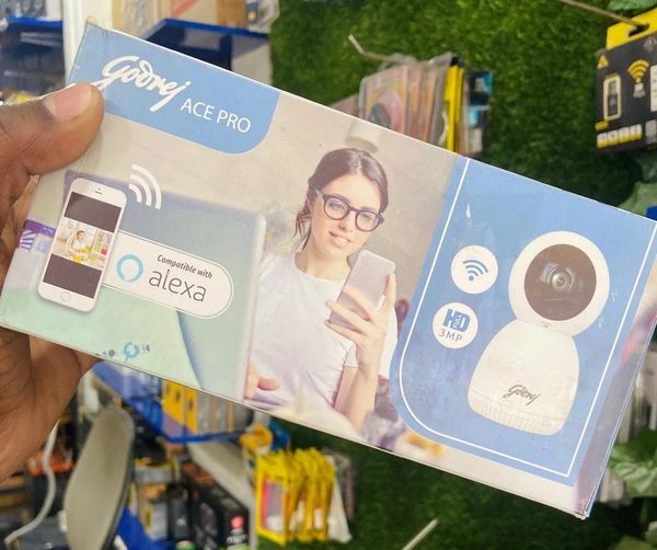 Godrej ace PRO 3MP WIFI PTZ Security Camera With 350 Degree - White