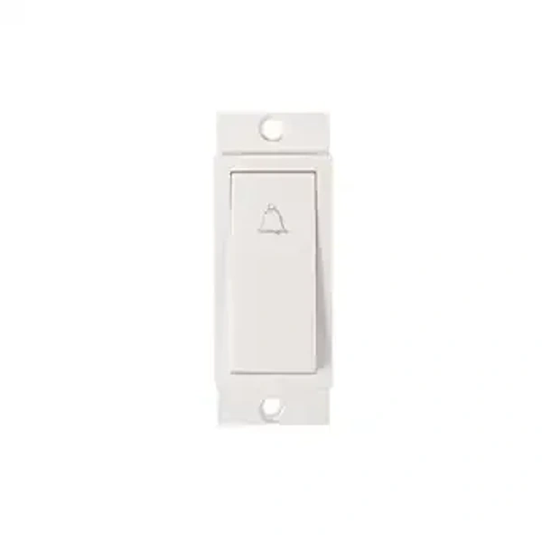 Wipro North West 6A 1 Module Bell Push Switch (M0310) White