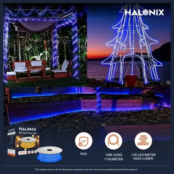HALONIX 1200 LED 10 MTR BLUE ROPE LIGHT 