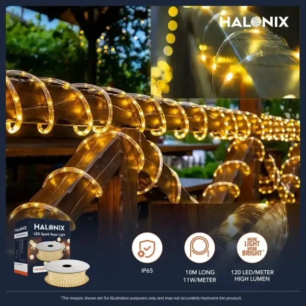 HALONIX 1200 LED 10MTR Yellow Lights