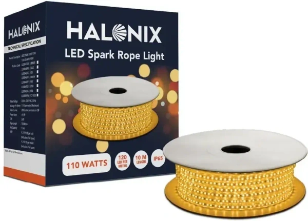HALONIX 1200 LED 10MTR Yellow Lights