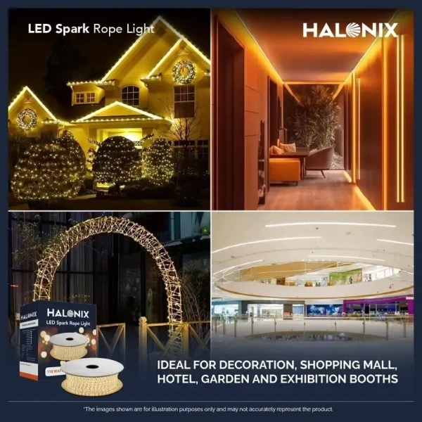 HALONIX 1200 LED 10MTR Yellow Lights