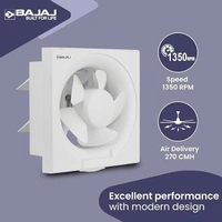 Bajaj Airout 150 Mm 4 Star White Dom Exhaust Fan